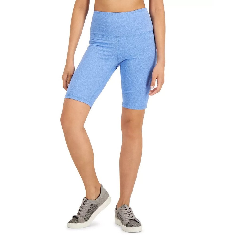 Id Ideology Women s Essentials Sweat Set Biker Shorts Blue Size XS